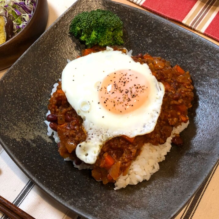 市販ルーでトルコ風☆小豆のドライカレー